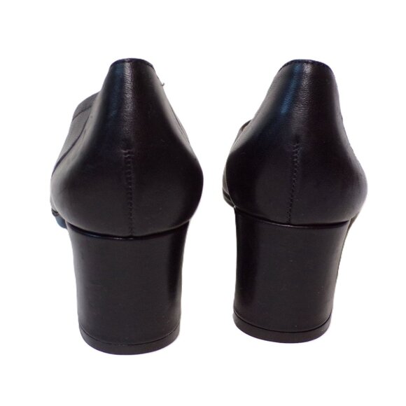🆕 PAUL GREEN Yvette Pointed Toe Block Heel Pump Shoes Black 8 - Picture 9 of 13